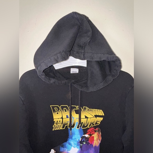 Back To The Future Black Pull Ip Hoodie Men’s Size Large - Picture 7 of 8